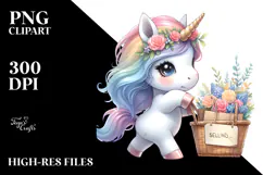 Cute Baby Unicorn in Pastel Colors Product Image 2