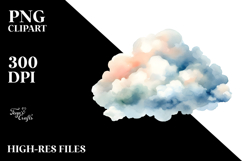 Very Simple Smiling Cloud PNG Product Image 2