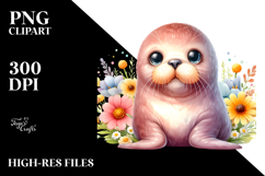 Cute Colorful Small Baby Walrus Smiling Product Image 2