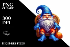 Detailed Digital Painting Gnome Azzure Shorts Product Image 1