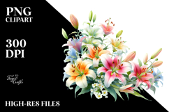 Colorful Lily PNG Product Image 2