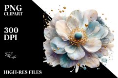 Golden Insertions Like Material Anemone Clipart Product Image 3