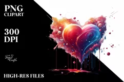 Digital Painting Heart PNG Product Image 2