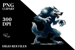 Funny Werewolf Design, Transparent PNG Product Image 2