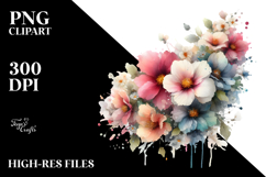 Flower Painting PNG Product Image 2