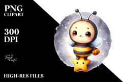 Cute Halloween Bee PNG Product Image 2