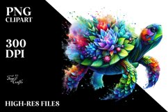 Vibrant y Turtle Clipart Product Image 1