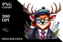 Vibrant Deer Suit | Sublimation Clipart Product Image 3