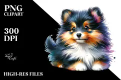 Expressive Shetland Sheepdog, Sublimation PNG Product Image 2