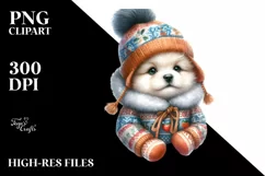 Winter Dog, Transparent PNG Product Image 1