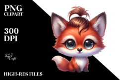 Cute Baby Fox PNG Product Image 2