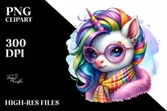 Cute Unicorn Inspired by , PNG Product Image 3