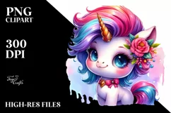 Cute Unicorn Inspired by , PNG Product Image 3