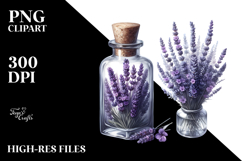 Colorful Bottle with Large Lavender | Clipart Product Image 2