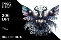 Detailed Gothic Fairy PNG Product Image 2