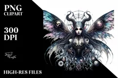 Detailed Gothic Fairy PNG Product Image 1