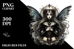 Detailed Gothic Fairy PNG Product Image 2