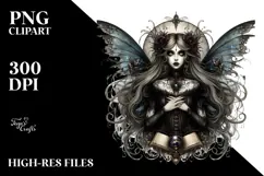 Detailed Gothic Fairy PNG Product Image 2