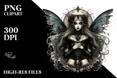 Detailed Gothic Fairy PNG Product Image 3