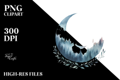 Simple Half Moon PNG Product Image 2