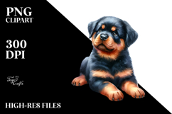 Rottweiler Pastel Christmas Gifts PNG Product Image 2