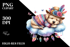 Boho Baby Puppy PNG Product Image 2