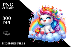 Cute Baby Unicorn, PNG Product Image 2