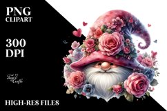 Detailed Valentines Gnome PNG Product Image 2
