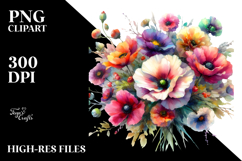 Vibrant Flower Drawing PNG Product Image 2