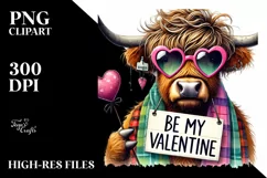 Detailed Highland Calf with Sunglasses, High-Res PNG Product Image 2