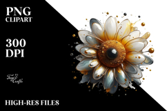 Abstract Sunflower in Material, PNG Product Image 2