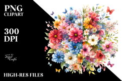 Colorful Spring Flower PNG Product Image 2