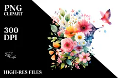 Colorful Flower Painting PNG Product Image 2