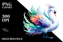 Vibrant Swan PNG Product Image 2