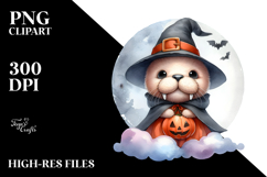 Cute Halloween Walrus PNG Product Image 2