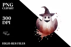 Vintage Halloween Ghost, Transparent PNG Product Image 3