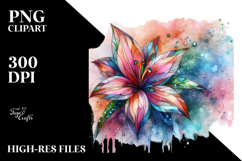 Abstract Wooden Lily PNG Product Image 2