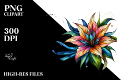 Abstract Wooden Lily PNG Product Image 2