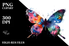 Colorful Bird Silhouettes PNG Product Image 2