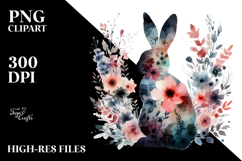 Bunny Silhouette PNG Product Image 2
