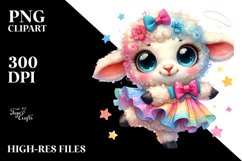 Crazy Baby Lamb with Small Train PNG Product Image 2