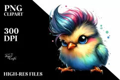 Funny Baby Bird Sitting PNG Product Image 3