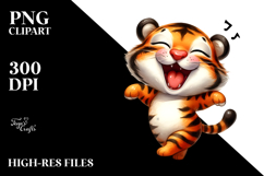 Jubilant Tiger, Transparent PNG Product Image 2