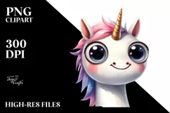 Funny Unicorn, Transparent PNG Product Image 3