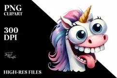 Funny Unicorn, Transparent PNG Product Image 3