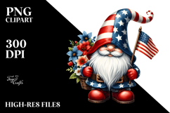 watercolor patriotic gnome Product Image 2