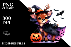 Cute Baby Elk Watercolor PNG Product Image 2