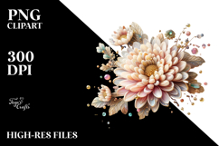 Chrysanthemum Made of , High-Resolution PNG Product Image 2