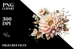 Chrysanthemum Made of , High-Resolution PNG Product Image 2