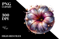 Abstract Golden Petunia PNG Product Image 2